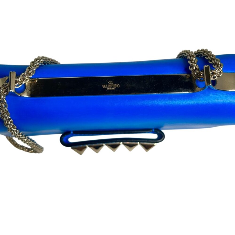 💎✨Authentic✨💎Valentino Garavani Shoulder Bag Blue Leather - Picture 7 of 11